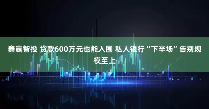 鑫赢智投 贷款600万元也能入围 私人银行“下半场”告别规模至上
